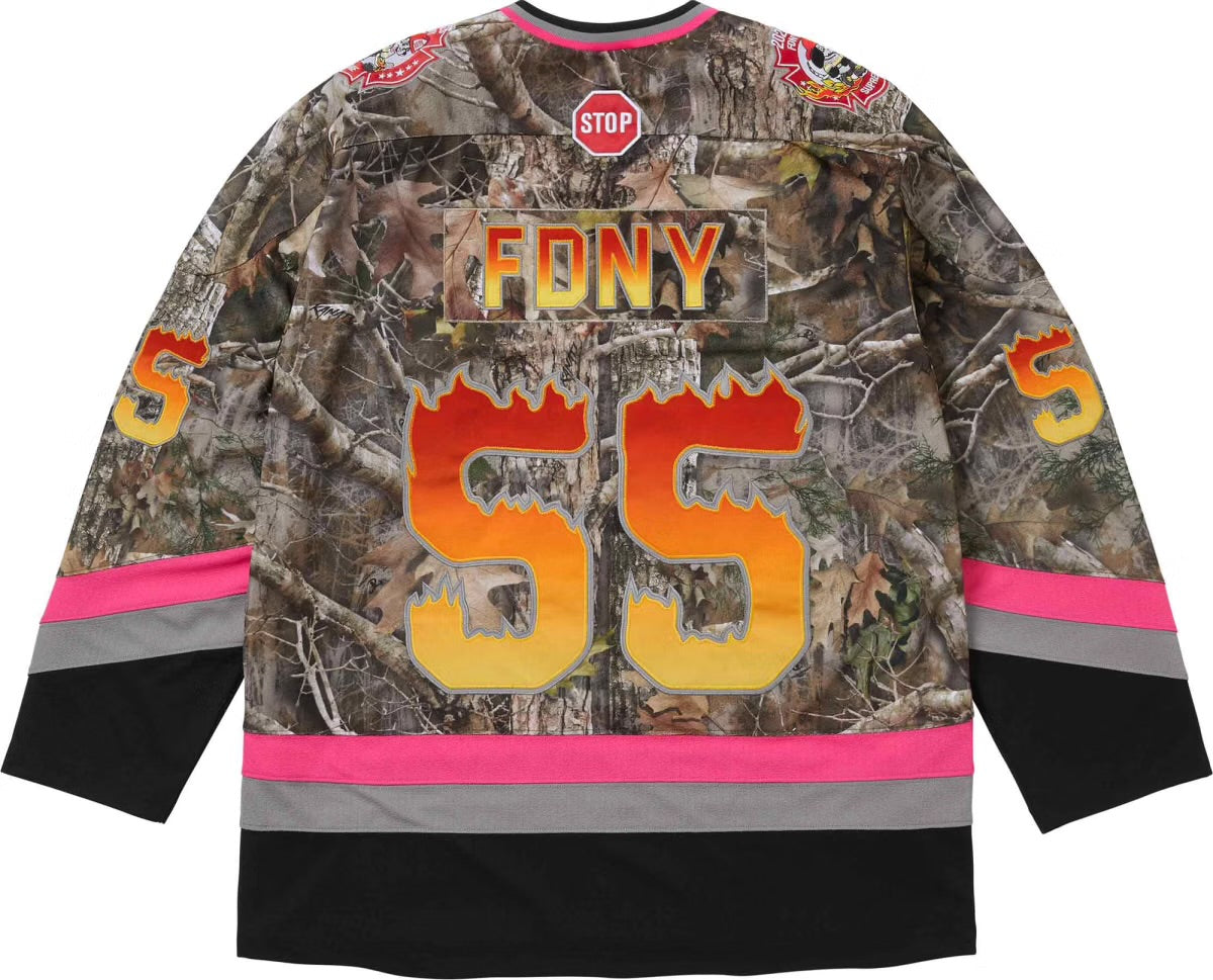 Supreme FDNY Hockey Jersey TrueTimber Kanati Camo