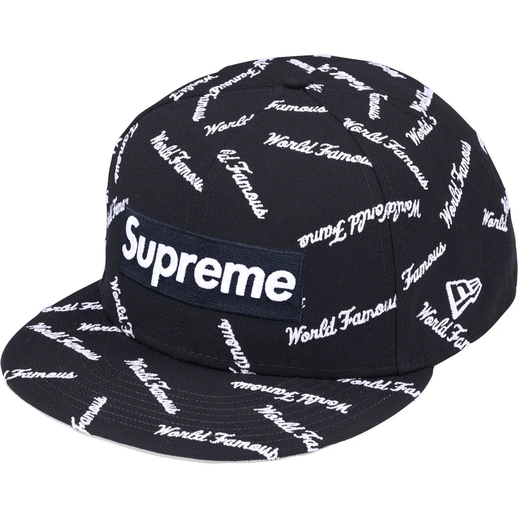 Supreme World Famous Box Logo New Era Navy