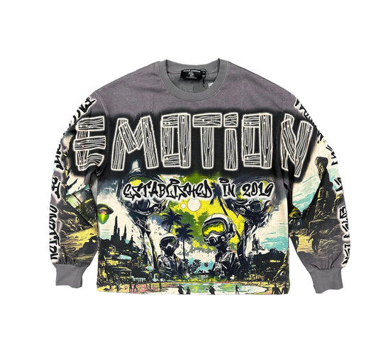Mixed Emotion UFO Long Sleeve Grey