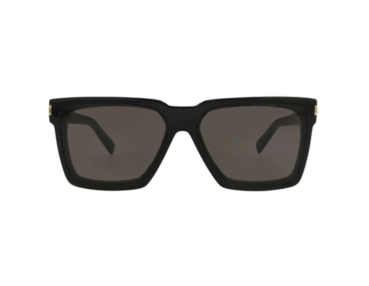 Saint Laurent Square-Frame Recycled
Acetate Sunglasses Black Black Grey