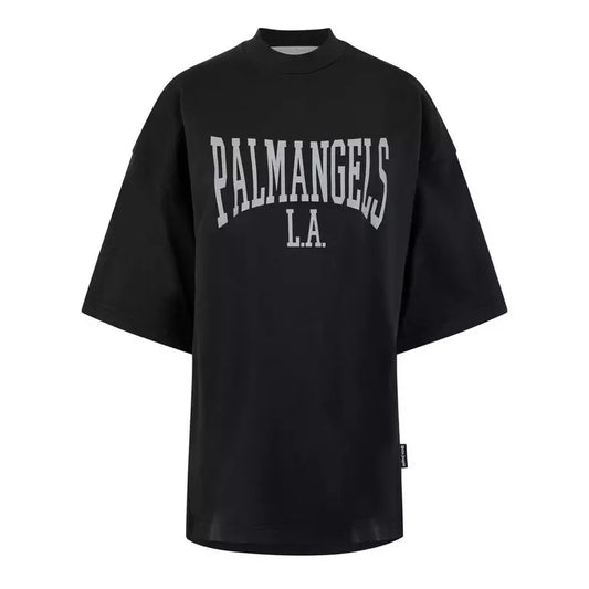 Palm Angels College Basic Tee Black Off White