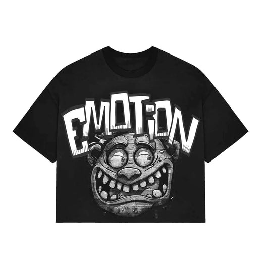 Mixed Emotions Monster Cropped Tee ‘Black’