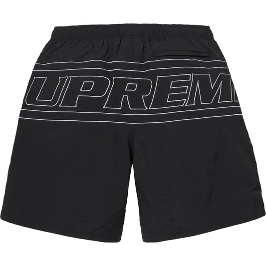 Supreme Big Logo Nylon Short Black