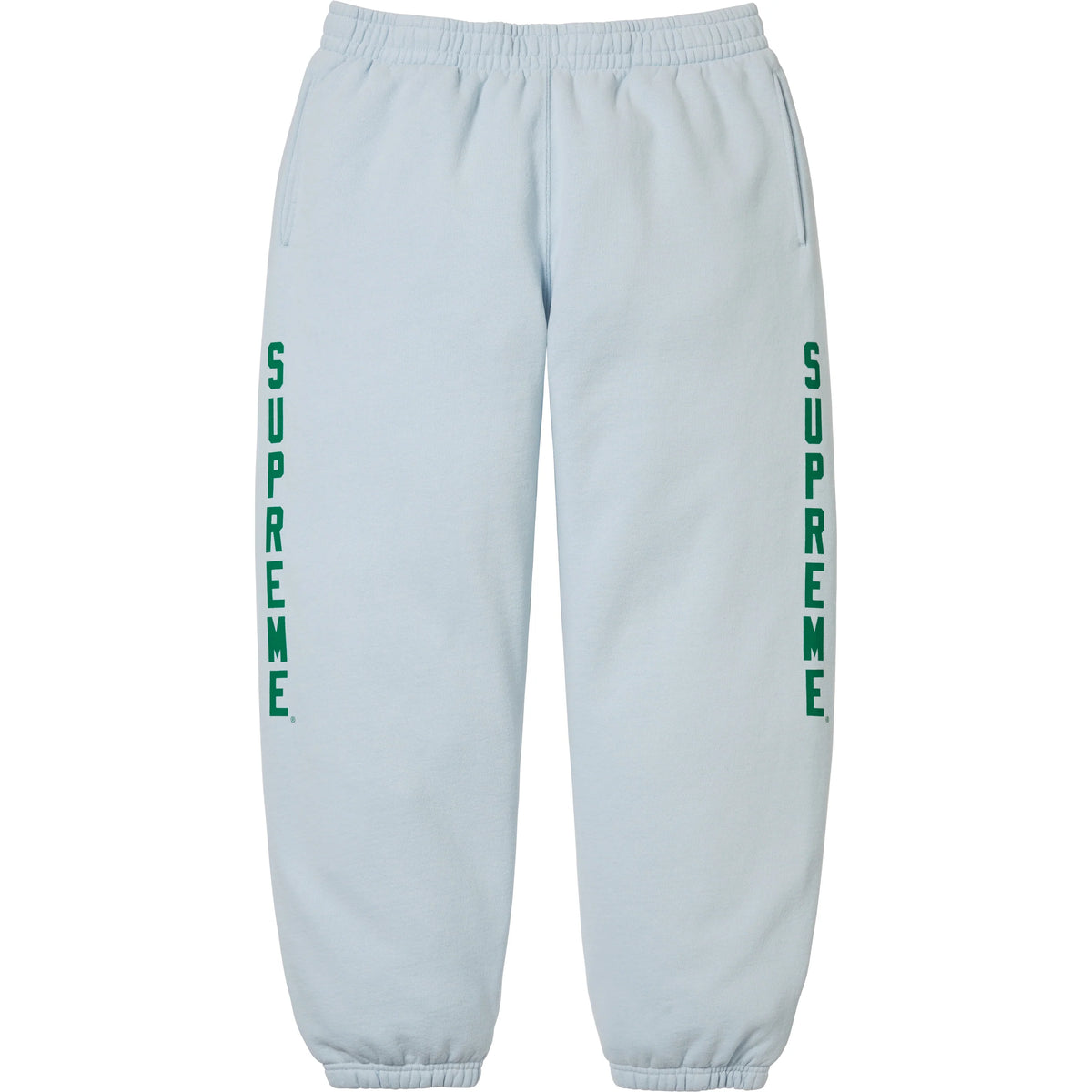 Supreme Washed Logo Sweatpant Light Blue