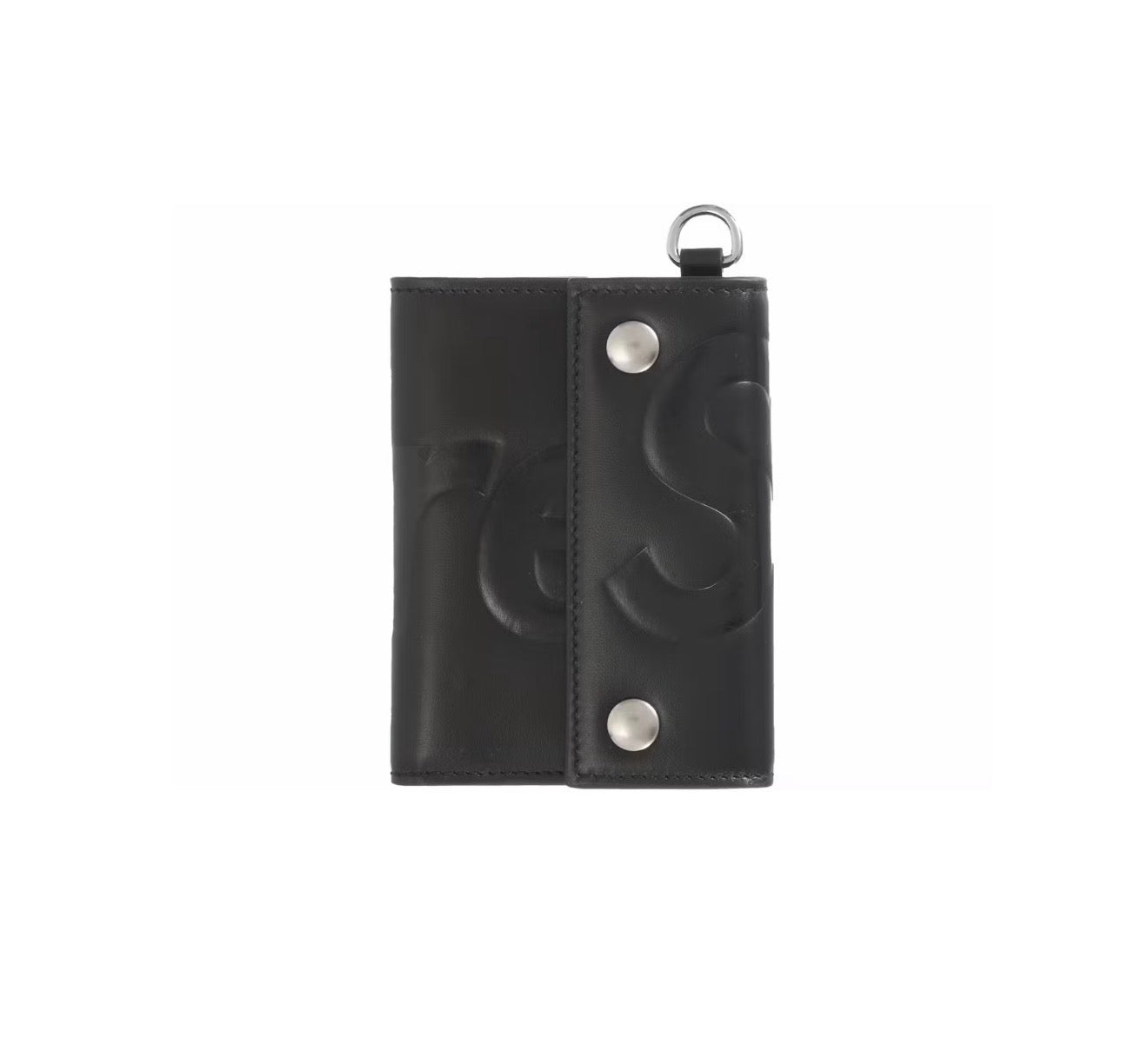Supreme Leather Chain Wallet Black