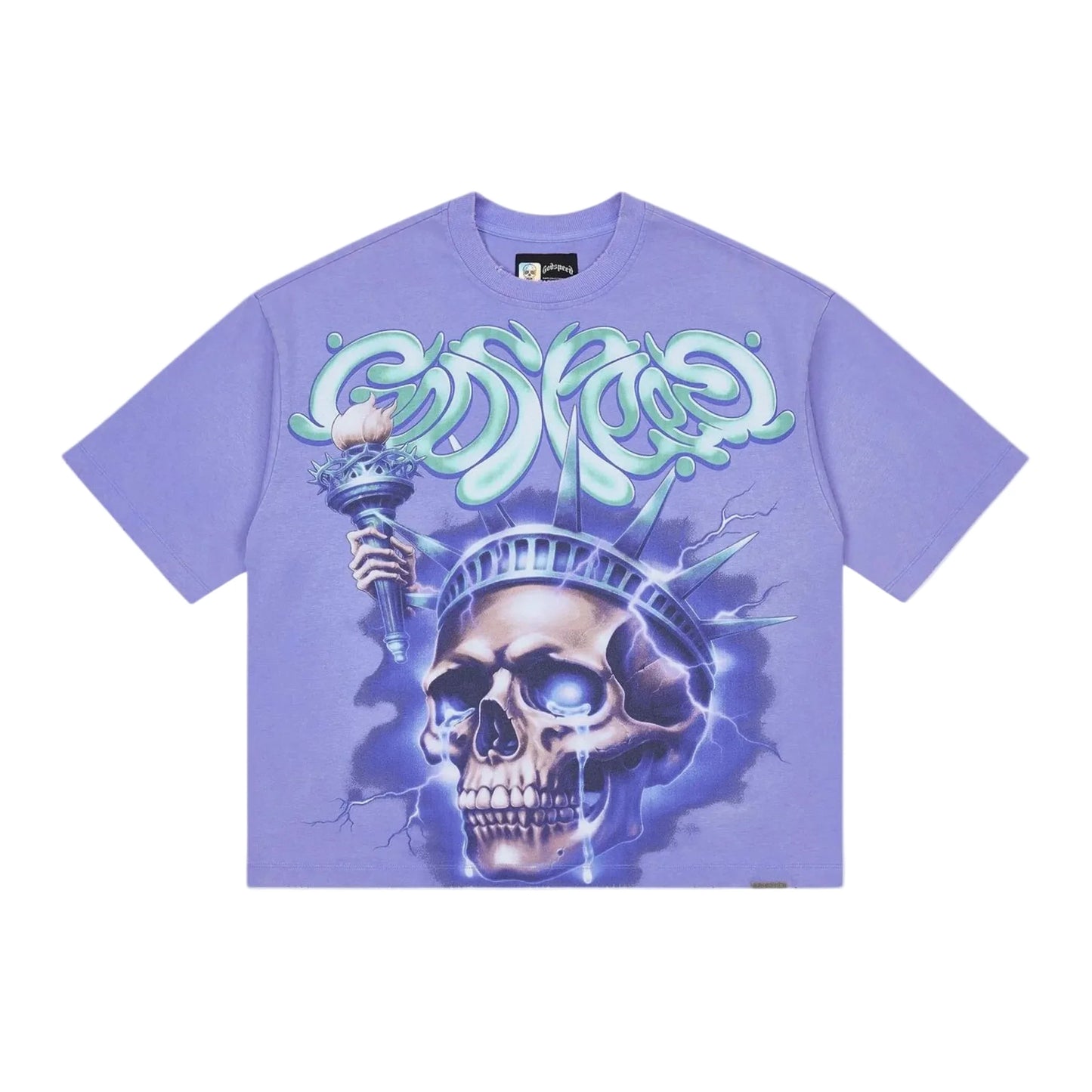Godspeed Liberty Tears T-Shirt (Purple Wash)