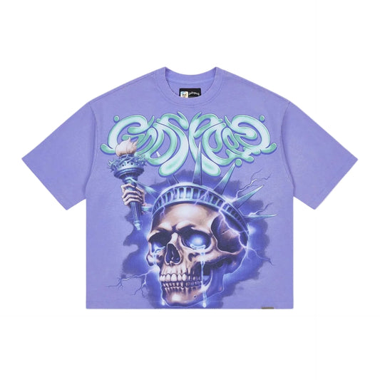 Godspeed Liberty Tears T-Shirt (Purple Wash)