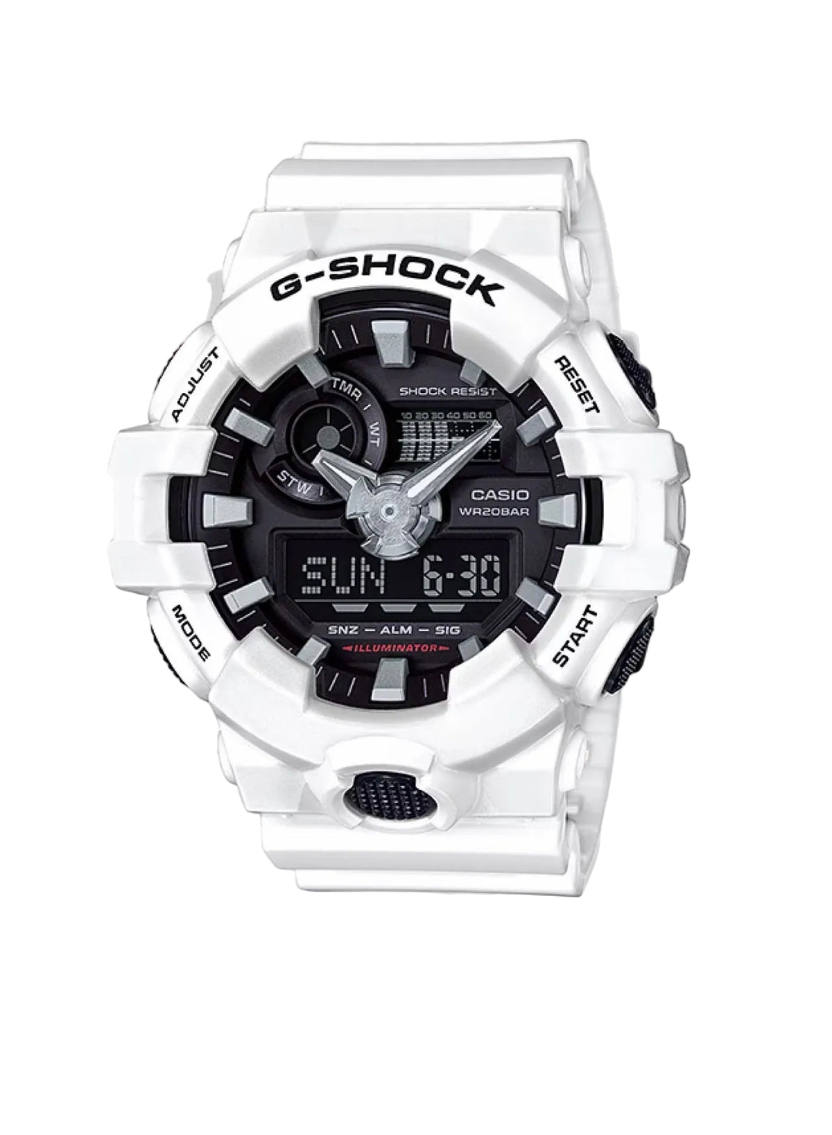 Casio G-Shock 6A700-7A Digital Watch White/Black