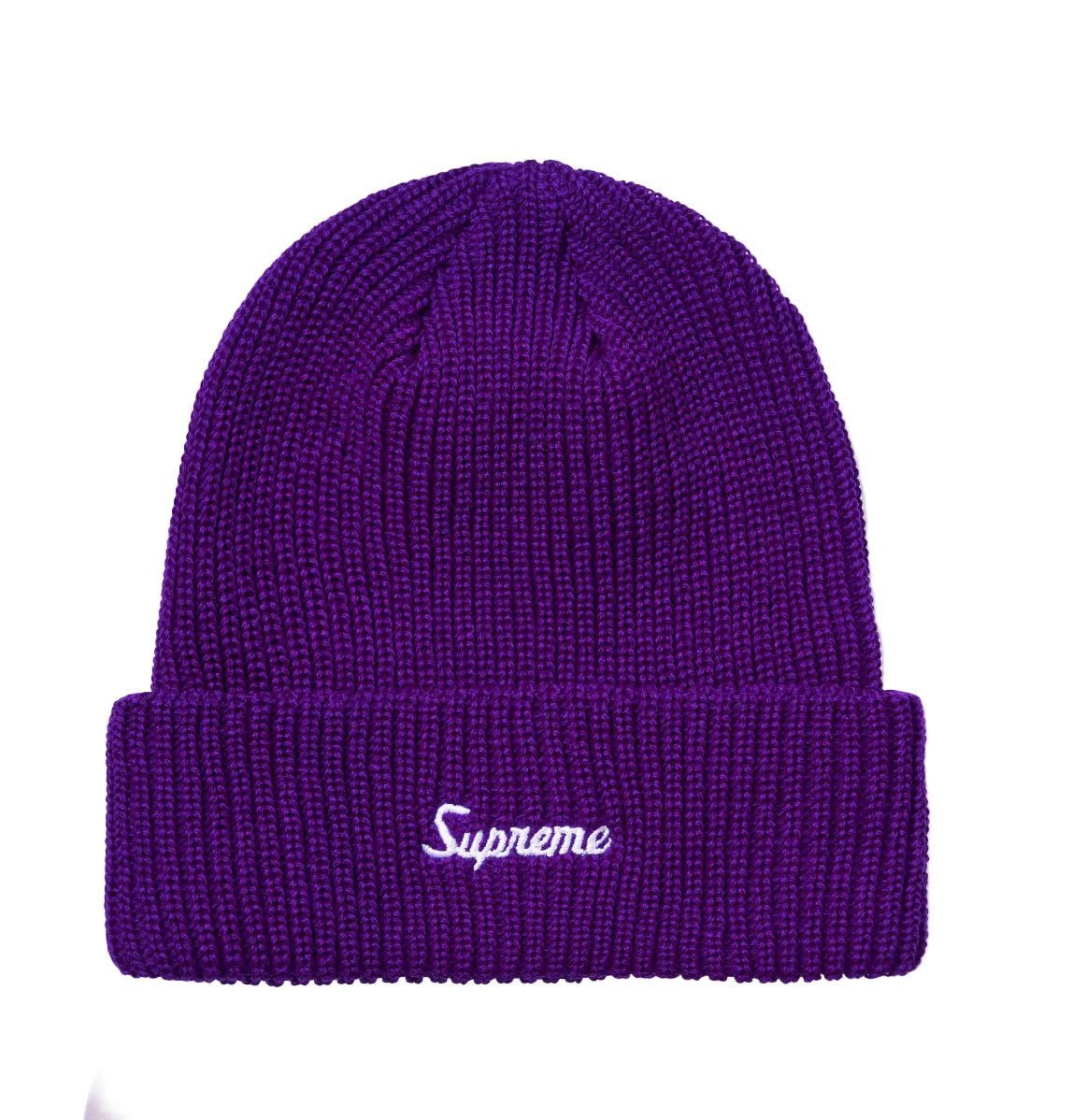 Supreme Loose Gauge Beanie Neon Purple