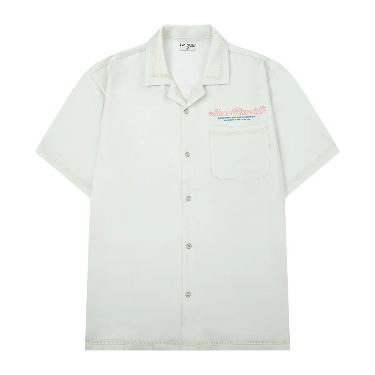 Almost Someday Lux Button Up Shirt Cream