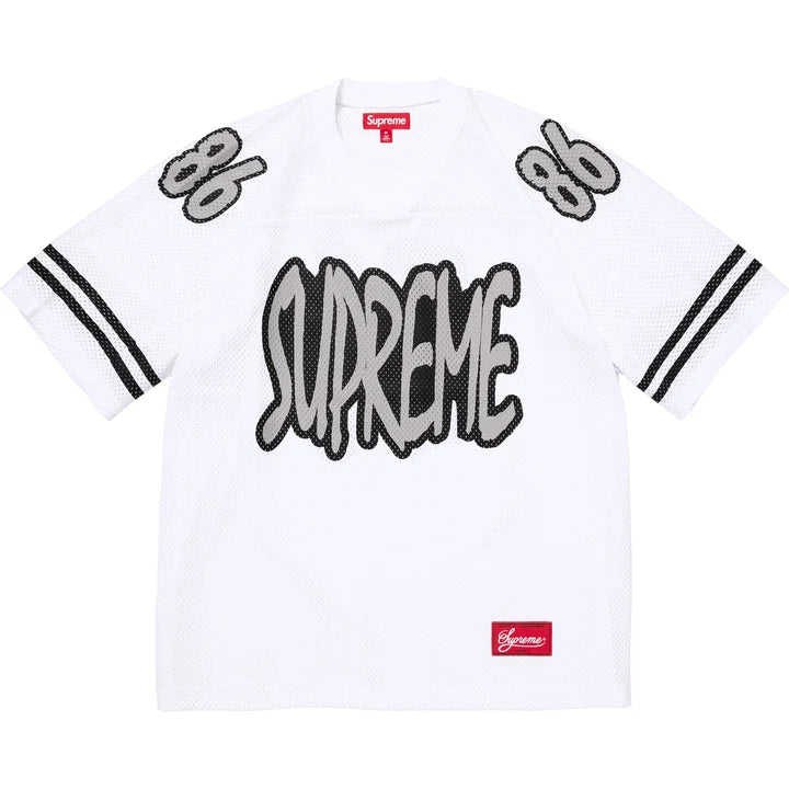 Supreme Reflective Football Jersey White