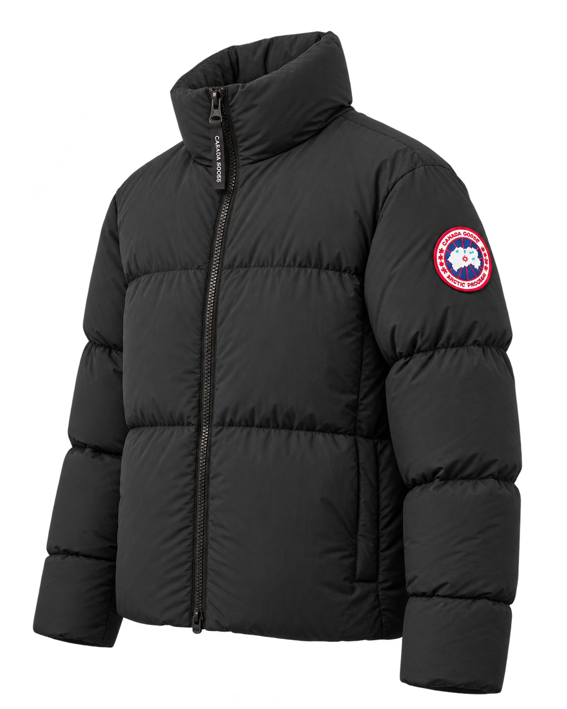 Canada Goose Lawrence Puffer Jacket Black Red Arctic Program Patch (Worn 1x)