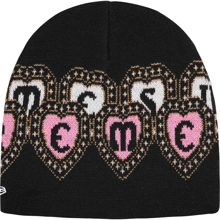 Supreme New Era Hearts Beanie Black