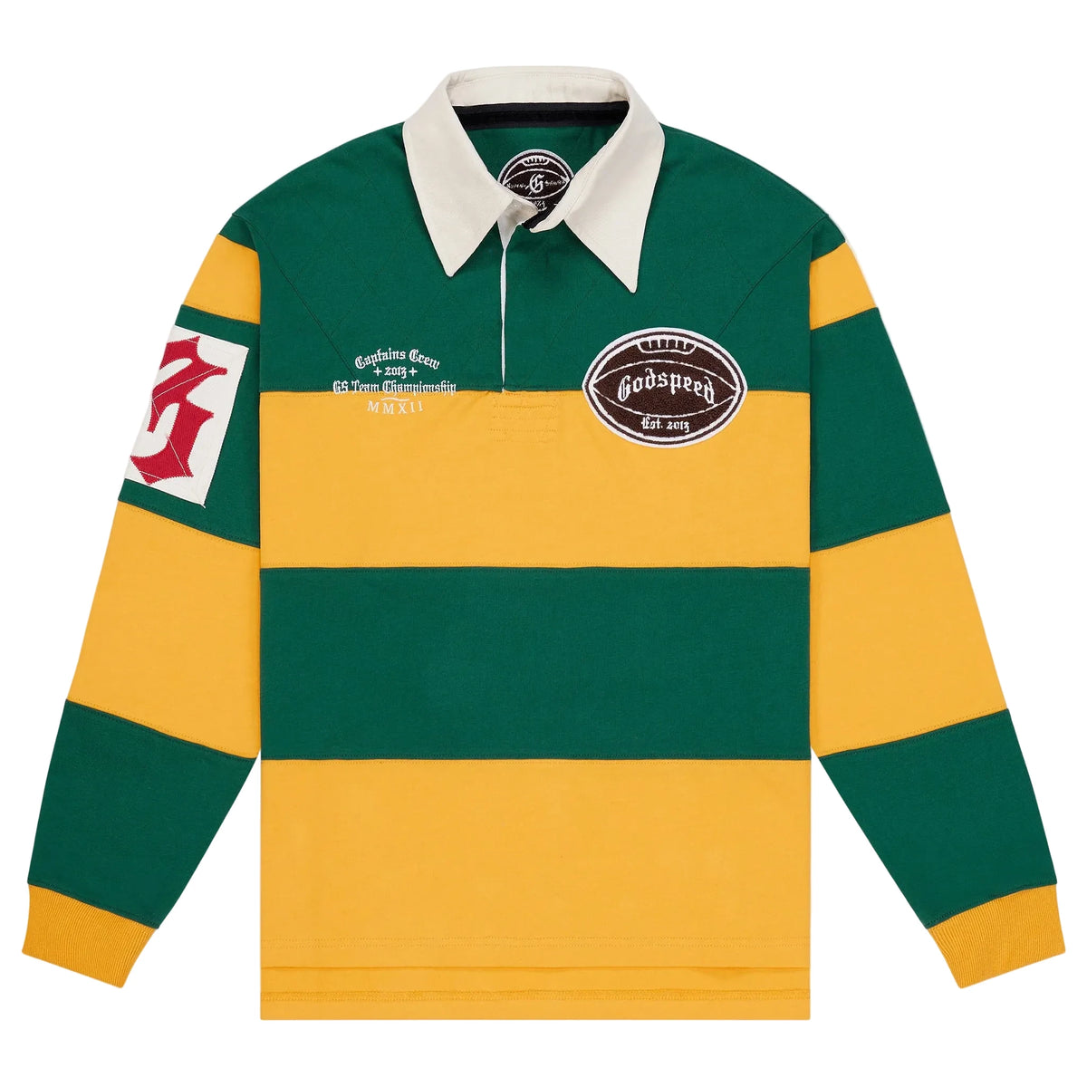 Godspeed Classic Field Rugby Shirt Green/Yellow