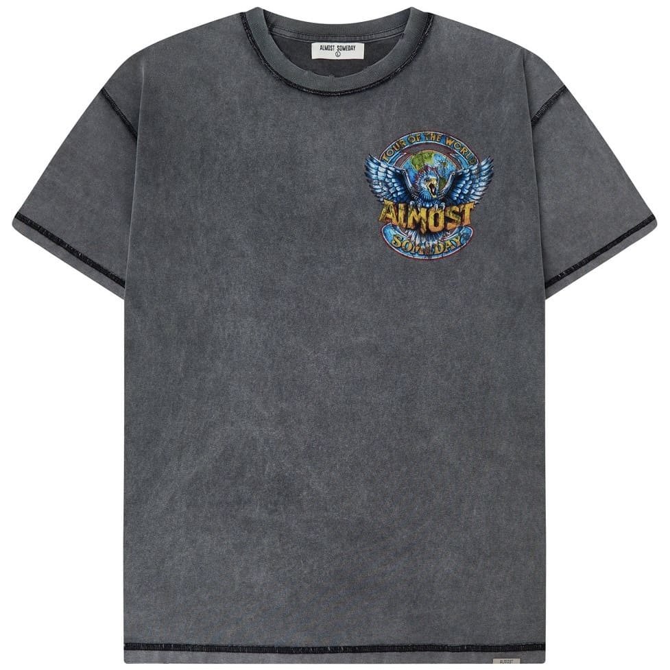Almost Someday World Tee Vintage Grey Tee