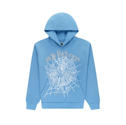 Sp5der OG Web V2 Hoodie Dusty Blue