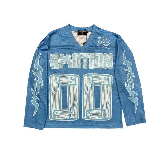 Mixed Emotion Oversize Lightning Long Sleeve Blue
