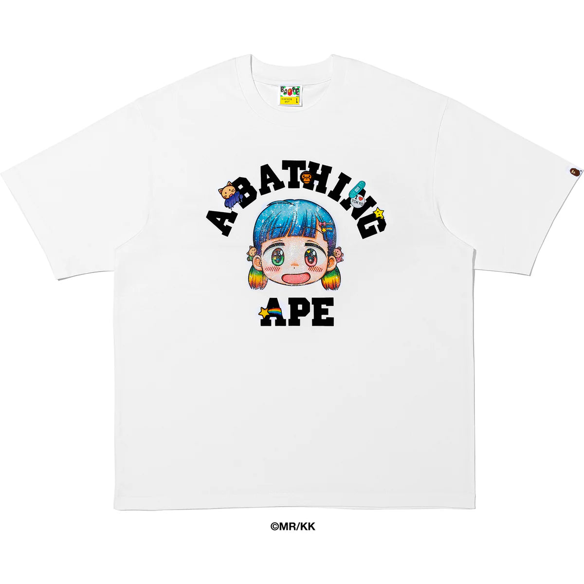BAPE x Mr. College Tee White