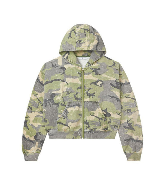 Vale Forever Crystal Camo Work Jacket Green/Camo