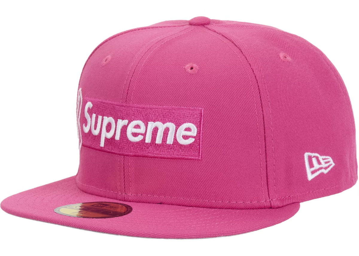 Supreme x New Era Breast Cancer Awareness Box Logo Fitted Hat