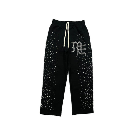 Mixed Emotion Pearl Sweatpants Black