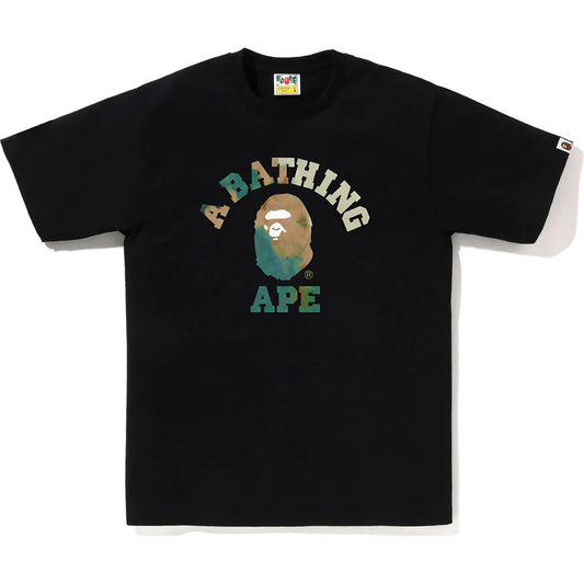 BAPE Tie Dye College Tee Black/Beige