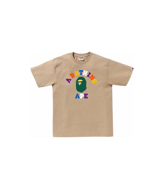 BAPE Colors College Tee ‘Beige’