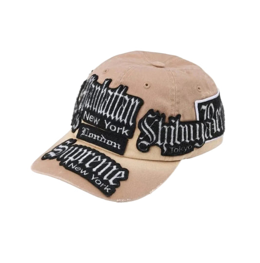 Supreme City Patches 6-Panel Hat Tan