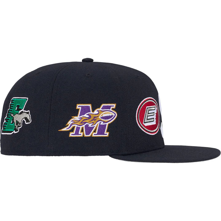 Supreme Mascot S Logo New Era Fitted Hat Navy