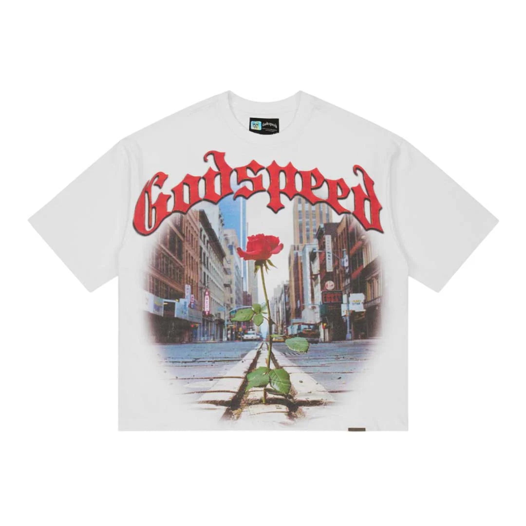 Godspeed Concrete Rose T-Shirt White