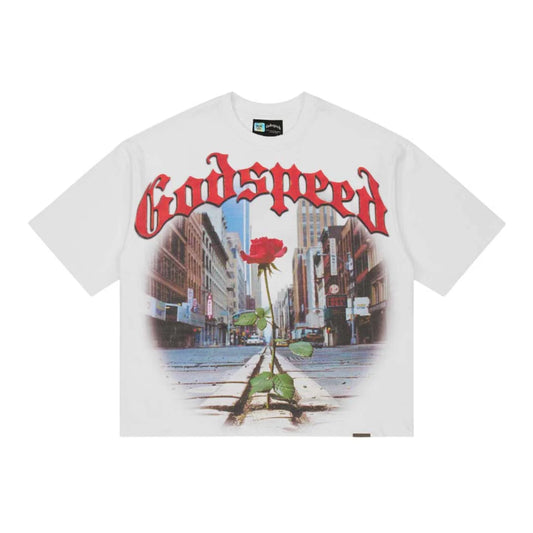 Godspeed Concrete Rose T-Shirt White