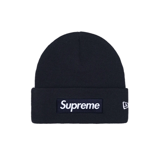 Supreme New Era Box Logo Beanie Navy