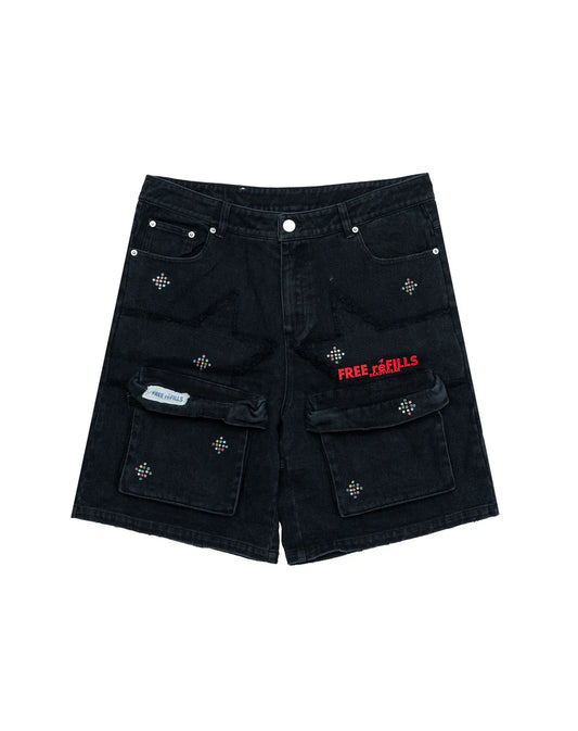 Free Refills Gemstone Cargos Black
