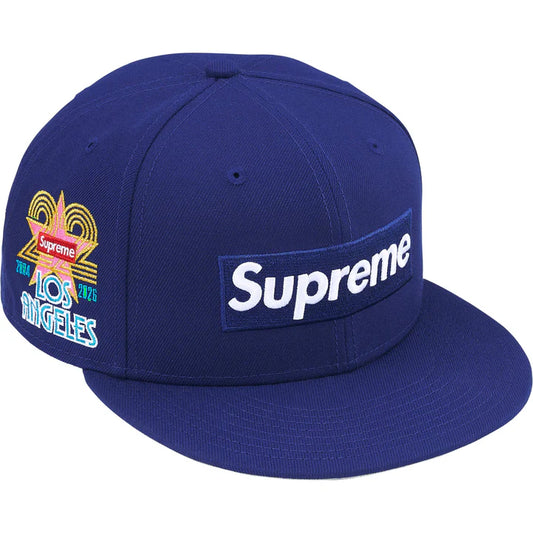 Supreme Shop Box Logo New Era® Fitted Hat Royal