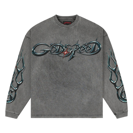Godspeed New Age Reloaded LS T-Shirt Grey Wash