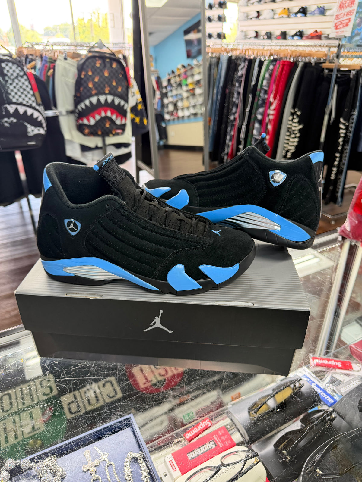Jordan 14 Black University Blue (2026) (Pre Owned)