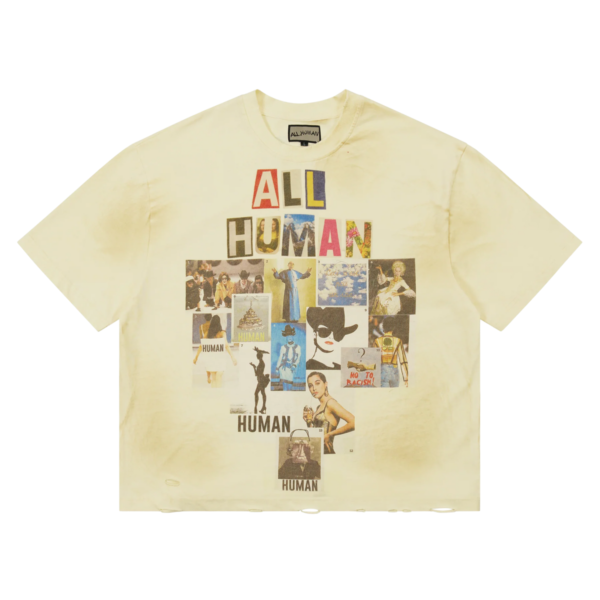All Human Copy & Paste V2 Tee Cream Wash