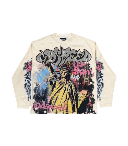Godspeed Vandal L/S Tee Bone