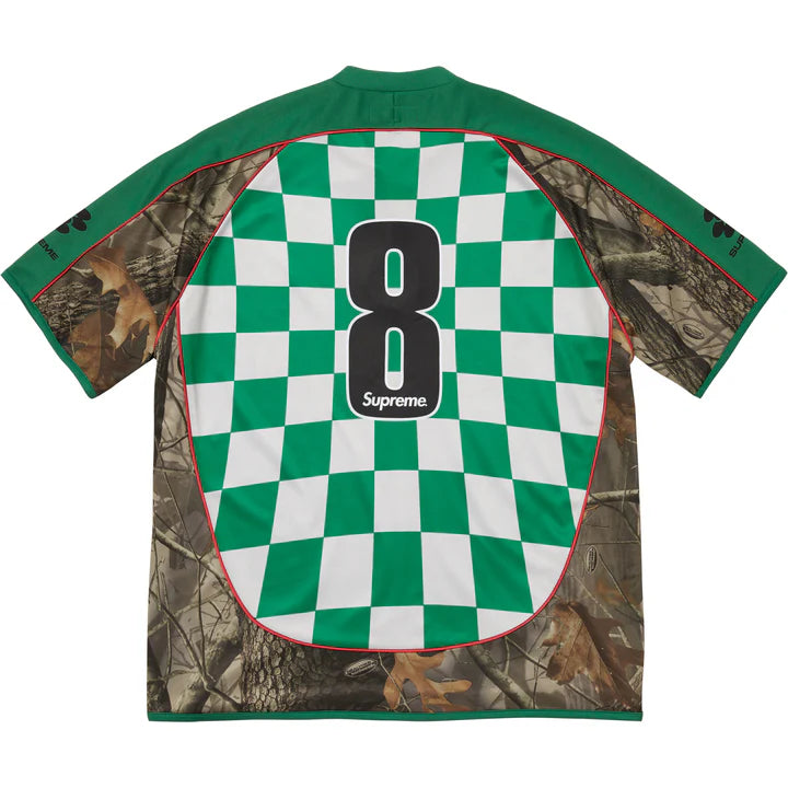 Supreme Checkerboard Soccer Jersey Green