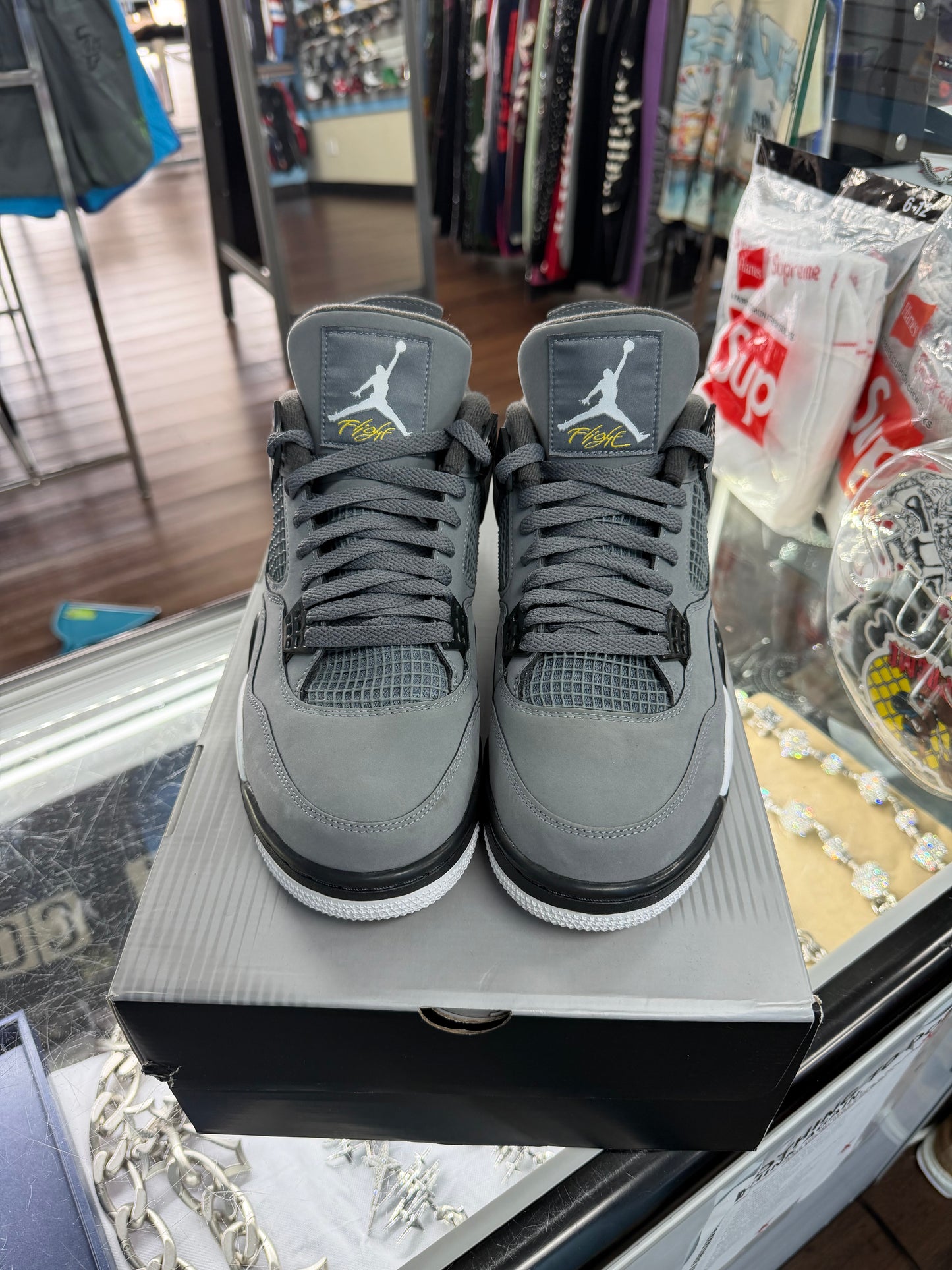 Jordan 4 Cool Grey (Pre Owned, Rep Box)