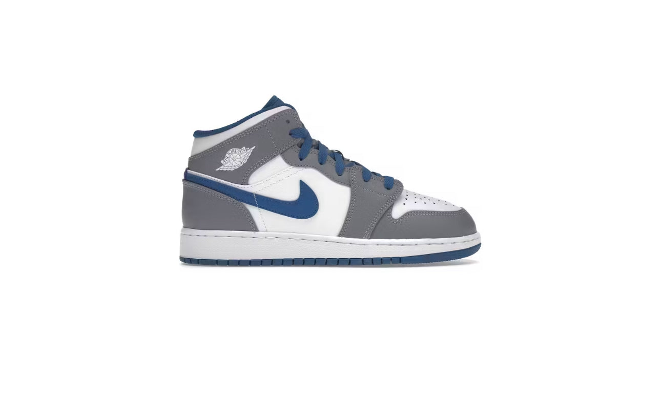 Jordan 1 Mid True Blue Cement