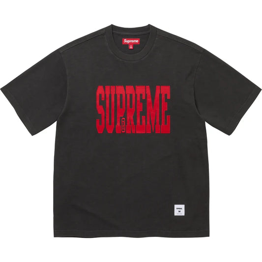 Supreme Stretch Appliqué S/S Top Black