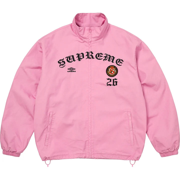 Supreme Umbro Cotton Ripstop Track Jacket (FW26) Pink