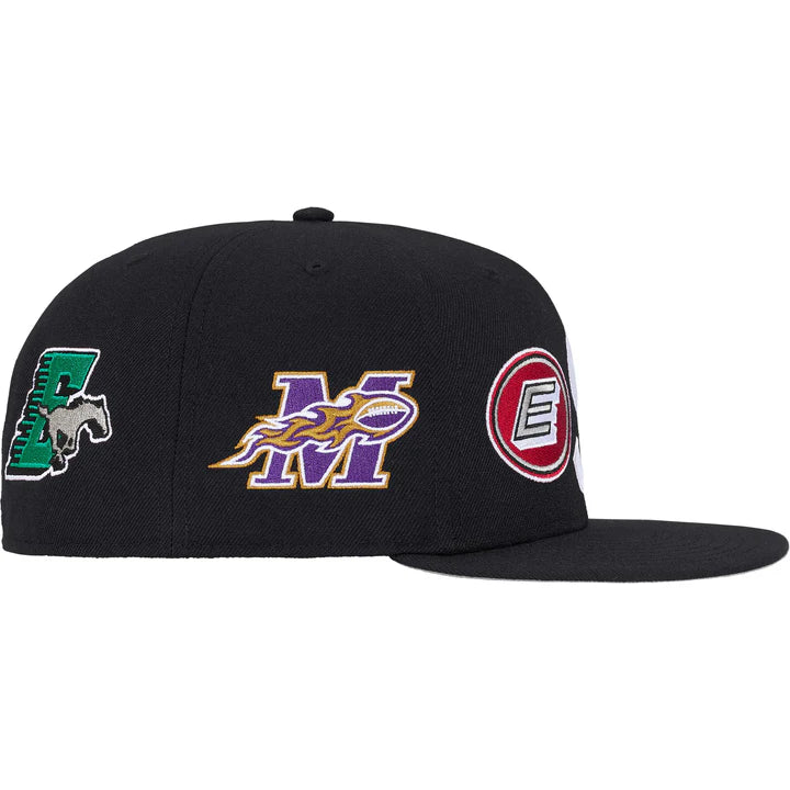 Supreme Mascot S Logo New Era Fitted Hat Black