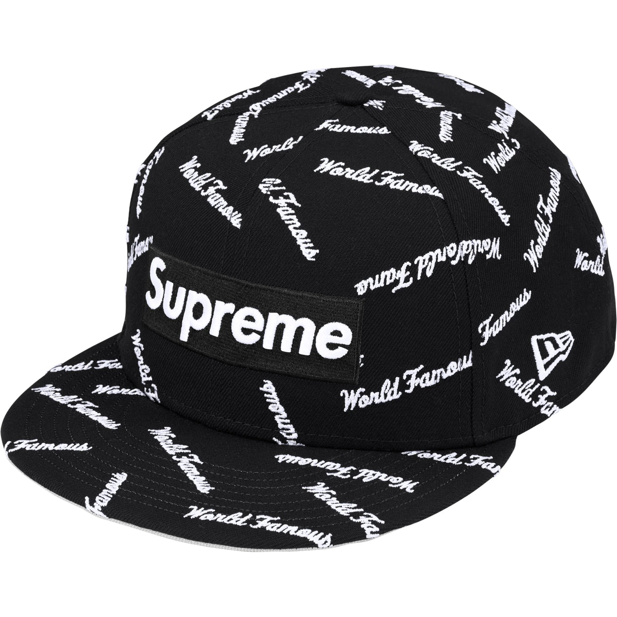 Supreme World Famous Box Logo New Era Black