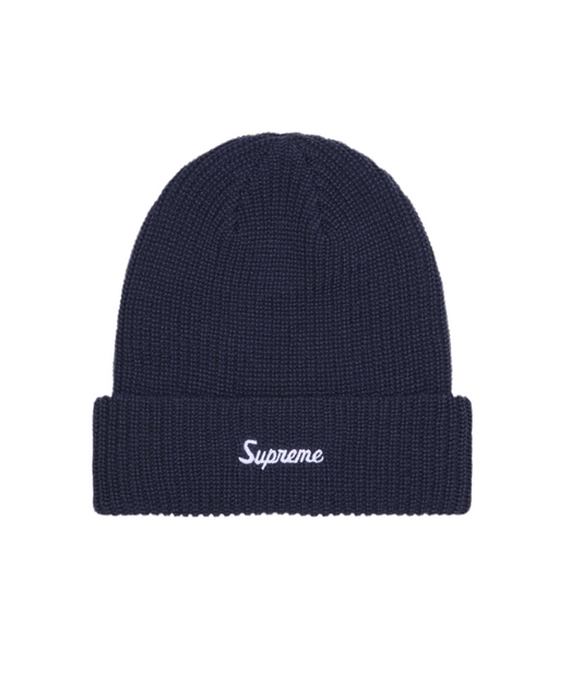 Supreme Loose Gauge Beanie Navy