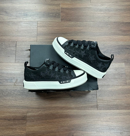 Amiri Stars Court Low Black Glitter (Pre Owned)