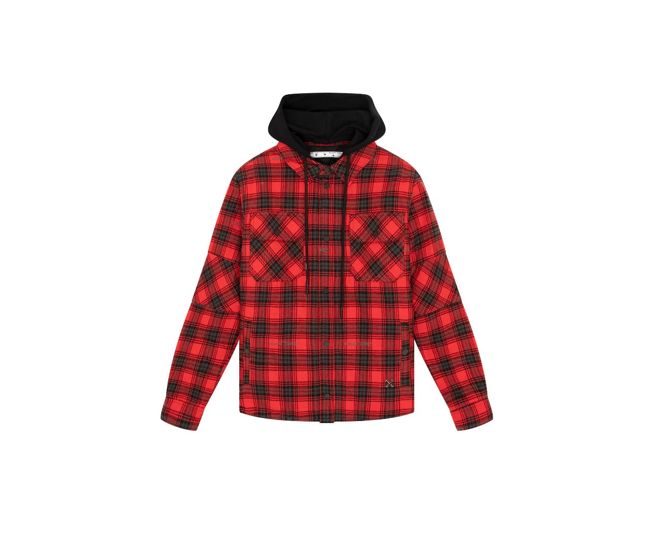 OFF-White Flannel Hooded Jacket ‘Red’