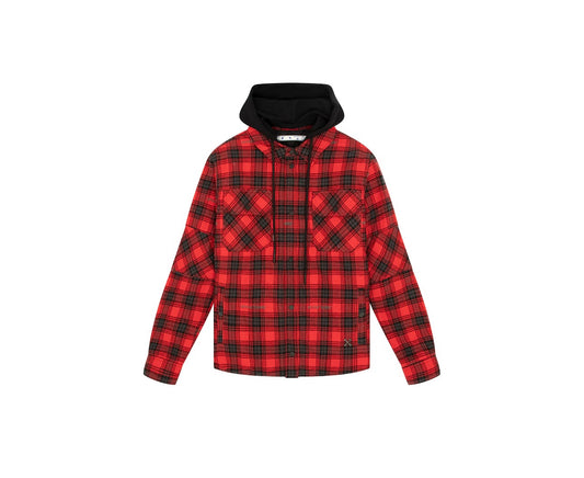 OFF-White Flannel Hooded Jacket ‘Red’