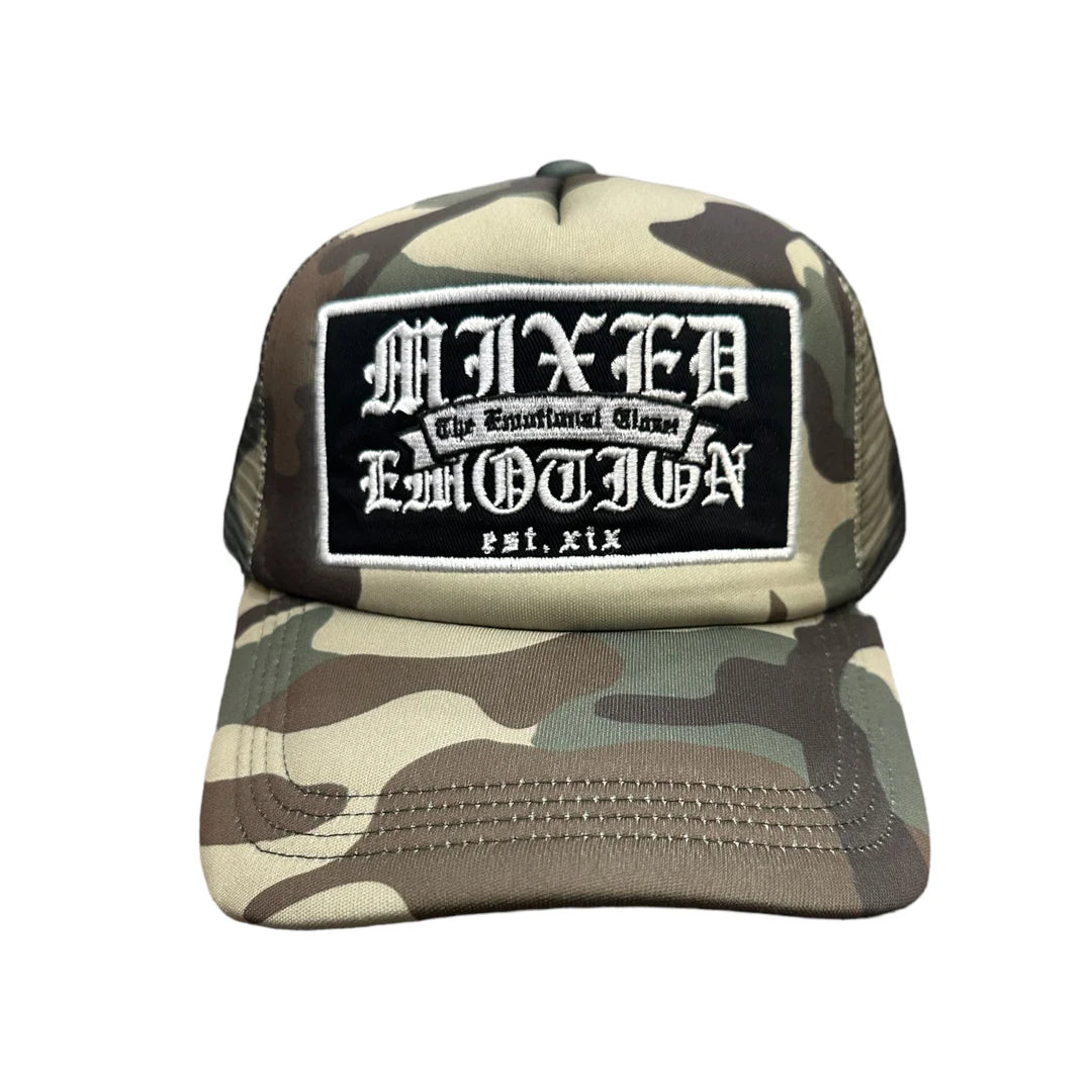 Mixed Emotions Emotional Trucker Hat ‘Camo’